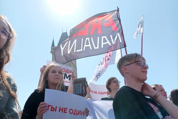Политические акции в Праге